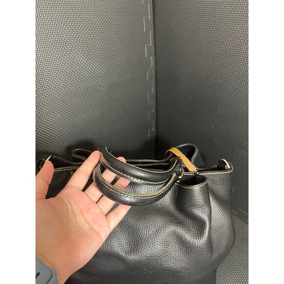 Dooney & Bourke Handbag Large Pebbled BARLOW Black Leather Purse Travel - Picture 4 of 15